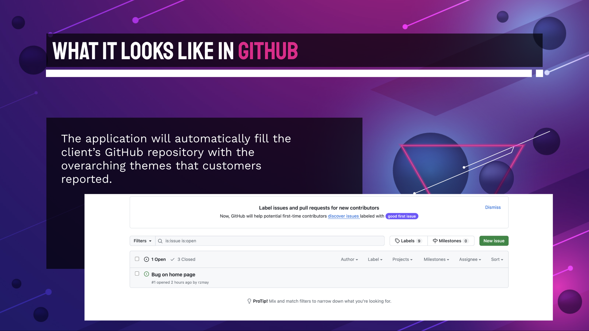 Generated GitHub issue created from user feedback.